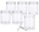 8 oz Clear PET Plastic Refillable Jar with Clear Natural Flip Top Cap (6 pack) + Spatulas