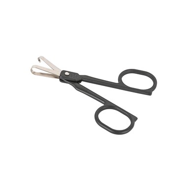 Oval Safety Nose Hair Scissors for Men &amp; Women, Facial Hair Grooming Scissors with Round Tip for Eyebrows, Beard, Mustache Cutting, Stainless Steel Manual Nose Hair Trimmer Scissors