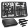Manicure Set Personal Care Mens Grooming Kit, 30 In 1 Professional Manicure Kit Pedicure Kit, Nail Clippers for Men and Beauty Tool Portable Set, with Luxurious Travel Case (Black)