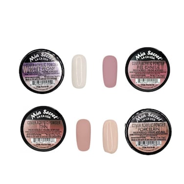 Mia Secret - COVER (WHITE PEONY+PORCELAIN+PIEL CANELA+TAN) 0.5oz;pc