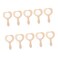 10Pcs Unfinished Heart Wooden Handheld Mirror for DIY Crafts Makeup and Projects for Handmade Activities and Creative Toys