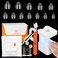 modelones Gel Nail Kit, Extra Short Almond Gel Nail Tips, 9-in-One Nail Glue &amp; Portable U V Nail Lamp, 216Pcs 12Sizes Acrylic False Nails Tip Press On Nail Extension DIY Nails Art Gift for Women