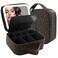 MOMIRA Makeup Bag with Mirror and Light Travel Makeup Train Case Cosmetic Bag Organizer Portable Artist Storage Bag with Adjustable Dividers Makeup Brushes Storage Organizer
