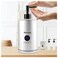 Oil Warmer for Massage oil warmer for scented oil, Massage Oil Warmer, lotion warmer, Body Oil Heater for Spa, Salon and Barber Shops, with Two Oil Bottle Dispenser, Constant Temperature, Silver