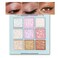 9Colors White Pink Purple Golden Brown Sparkly Shimmer Eyeshadow Palette Makeup,Natural Hypoallergenic Glitter Eye Shadow Palette,Highly Pigmented Bright Eye Makeup Long Lasting Waterproof Blendable