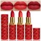 3 Pcs Matte Velvet Lipstick for Women Set,Nude Long Lasting Matte Lipstick 24H Waterproof for Girls Natural Lip Makeup,Matte Non-Stick Lipstick Makeup for Women,labiales magicos 24 horas originales