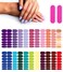 280 Pcs 20 Sheets Light Color Nail Wraps Semi Cured Gel Nail Strips Gel Nail Strips Semi Cured Nail Wraps Glitter Litter Nail Strips Gradient Nail Wraps Gel Strips Nails Semi Cured Glitter Nail Wraps