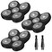 3 Pack Head Shaver Replacement Blades, 5 - Blade Shaver Replacement Heads for Bald Men Freedom Shaving, Head and Face Electric Razor Refills, with 2 Cleaning Brush