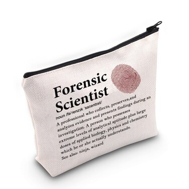 G2TUP Forensic Scientist Gift: Makeup Bag for Cosmetic &amp; Travel