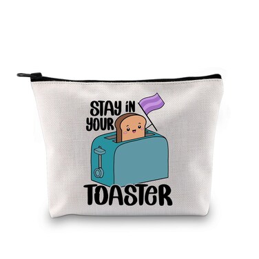 G2TUP Funny Color Guard Quote Gift Stay In Your Toaster Makeup Bag W-inter Team Cosmetic Bag Color Guard Merch