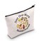 G2TUP Seashell Collector Gift Just One More Seashell I Promise Makeup Bag Shelling Beach Cosmetic Bag Seashells Lover Gift Beach Lover Gift (Just One More Seashell White Bag)