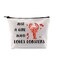 G2TUP Lobsters Lover Gift Who Loves Lobsters Makeup Bag Seafood Restaurant Lover Cosmetic Bag Foodie Themed Gift (Loves Lobsters MB)