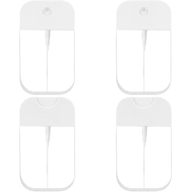 4 PCS Clear Spray Bottles, Portable Card Spray Bottles, 50 ML Refillable Plastic Perfume Atomizer Vials, Suitable Perfume, moisturizing water, hand sanitizer