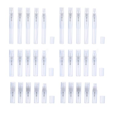 Vctitil 30 Pcs 2ML 3ML 5ML Mini Clear Spray Bottles Refillable Perfume Atomizer Small Empty Sample Containers Portable Liquid Dispenser Travel Bottle