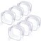 Weewooday 6 Pcs Mini Clear Toiletry Makeup Bag Small PVC Travel Bag Waterproof Plastic Cosmetic Bag with Zipper Portable Cosmetic Makeup Bag for Vacation Bathroom Organizing(Transparent)