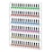 FEMELI 20 * 24 Inch Nail Polish Wall Racks 1 Pack, Hold Up to 120 Bottles,Clear Acrylic Nail Polish Shelf Organizer Wall Mounted 6 Rows