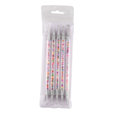 5pcs Nail Point Pen Nail Drill Pen Nail Dotting Pen Polymer Clay Cane 3d Nail Diamonds Pen Nail Polish Brush Nail Art Liner Pens Nail Art Tool Nail Body Art Pen Manicure