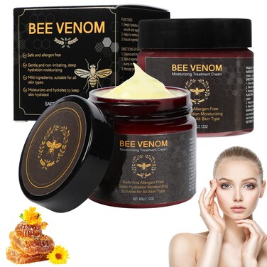2PCS Bee Venom Cream, 2025 New Bee Venom Skin Treatment Cream, Gently Nourish the for All Skin Types