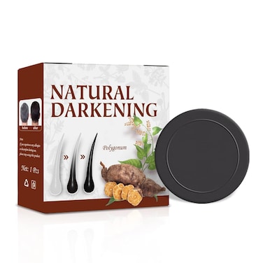 New Hair Darkening Shampoo Bar, Black Soap for Gray Hair,Natural Organic Conditioner and Repair Essence,Volumizing &amp; Moisturizing, Black Hair Shampoo (1PC-Black)