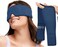 Umisleep Cooling Eye Mask, Soft Cold Sleep Mask for Dry Eyes, Reusable Gel Eye Cover Ice Pack, Cold Compress Therapy, Stye Eye Treatment, Headache, Dark Circles, Puffy Eyes, Migraines Relief, Blue