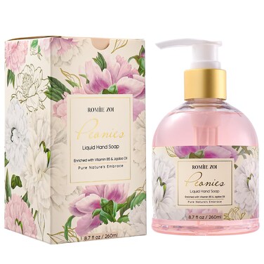 Liquid Hand Soap with Gift Box - Peonies - 260ml/ 8.7 fl.oz