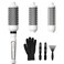 K&amp;K 3 in 1 Thermal Brush Set, Ceramic Hot Brush, Fast Heating Curling Wand for Short, Medium &amp; Long Hair, 5 Temperature Adjustment, Dual Voltage