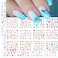 Summer Ocean Nail Stickers - Tropical Decals, Water Transfer Stickers, Sea Shells Starfish Designs for Women &amp; Girls Nail Art