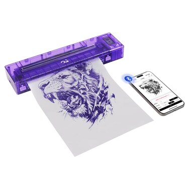 OG Wireless Tattoo Stencil Printer Transfer Tattoo Printer Supplyies Compatible with Android and iOS Smart Phones&amp;Laptops