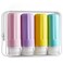 INSFIT Travel Bottles for Toiletries, TSA Approved 3oz Travel Size Containers, BPA Free Leak Proof Squeezable Silicone Tubes for Shampoo Conditioner Lotion Body Wash with Labels