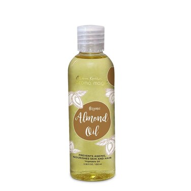 Aroma Magic Sweet Almond Oil   for Skin, Hair, Body &amp; Face   Pure &amp; Natural   Moisturizing Massage Oil for Aromatherapy   3.38 Fl Oz/100ml