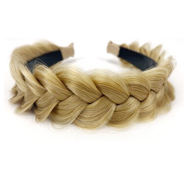 TOECWEGR Braided Headband WithTooth Wide Braid Messy Hair Hoop WomenFashion Hair Accessories