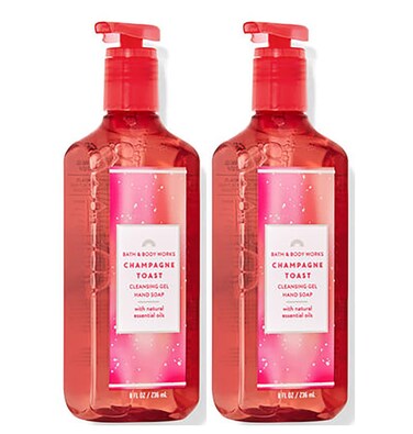 Bath &amp; Body Works Champagne Toast Hand Soap, Cleansing Gel, 8 Fl Oz (Pack of 2) (Champagne Toast)
