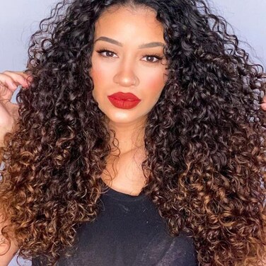 7 Packs Curly Crochet Hair for Black Women 14 Inch GOGO Curl Crochet Hair Deep Ocean Water Wave Crochet Hair Synthetic Bohemian Beach Curl Crochet Braids Braiding Hair (14 inch, T1B/4/30)