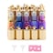 JIUWU 15 Pack 5ml Stainless Steel Ball Roller Bottles with Gold Cap Gradient Color Glass Essential Oil Roller Bottle for Perfume/Aromatherapy/Organic 1 Opener + 2 Funnels
