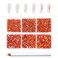 Beadsland 7200pcs Flatback Rhinestones,Orange Rhinestones Nail Gems Round Crystal Rhinestones for Crafts,Mixed 6 Sizes with Wax Pencil Kit, SS3-SS10,Hyacinth/Orange