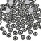 Beadsland 288pcs Flat Back Crystal Rhinestones Round Gems for Nail Art and Craft Glue Fix,Black Diamond,SS34,7.1-7.3mm