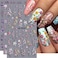 Flower Nail Art Stickers 5D Flowers Nail Decals 3PCS Self-Adhesive Spring Nail Design Stickers Purple Yellow Rose Flower Nail Art Supplies Plant Flower Nail Stickers for Women DIY Nail Art Decorations