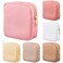 Remerry 6 Pcs Nylon Cosmetic Bag Travel Make up Pouch Toiletry with Zipper Preppy Makeup Bag Waterproof Organizer Case Set for Women Girls(4.7 x 5.1 x 2 Inches,Pink, Brown)
