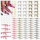 114PCS Gun 3D Nail Charms for Acrylic Nails, Gold Silver Alloy Nail Gems Small Pistol Machine Gun Nail Accessories, Nail Rhinestones for Nail Art Supplies Manicure Craft DIY