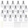 20 Pcs 15ml Clear Glass Fine Mist Atomizer Spray Bottles with 10 Funnels 10 Droppers 10 Dispensers Empty Glass Perfume Atomizer Refillable Mini Perfume Bottle for Fragrance Essential Oils