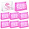 Layhit 8 Pcs Let's Go Girls Bachelorette Makeup Bags Retro Clear Disco Cowgirl Travel Toiletry Case with Zipper Arty Supplies Decorations Gifts for Women