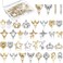 36 Pcs 3D Nail Charms Heart Nail Art Rhinestones Gold Silver Nail Jewelry Pearl Crystal Diamonds Rhinestones Gems for Beauty Manicure Nails Jewelry Making (Crown Style)