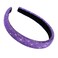 KALIONE Headbands for Women Girls Purple Rhinestone Glitter Non-Slip Wide Headband Sparkly Solid Hair Band Cute Hair Hoop Holiday Wedding Hair Accessories