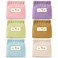 AUGSUN 6Pcs Corduroy Elastic Hair Tie Organizer, Corduroy Elastic Storage Bag, Corduroy Elastic Pouch, Travel Corduroy Makeup Pouch