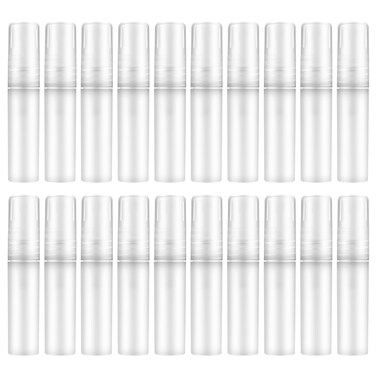 20 PCS Mini Spray Bottle, Travel Spray Bottle 5ml Plastic, Fine Mist Refillable Mini Perfume Bottle, Small Sample Containers, Perfume Travel Refillable, Clear