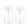 2PCS 100ML/3.4oz Push Down Empty Lockable Pump Dispenser Bottle for Nail Polish Makeup Remover Clear Empty Plastic Dispenser Bottle