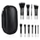 10 Pcs Travel Makeup Brush Black Portable Makeup Brush Set Mini Cosmetic Brushes with Makeup Brush Pouch Portable Small Eyeshadow Eye Lipstick Foundation Brush