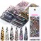 Nail Foil Leopard Print Nail Design Stickers Decals Holographic Nail Foils Starry Sky Star Transfer Foil Nail Wraps for Nail Art DIY Decoration - 10 Sheets