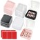 14 Pcs Press On Nail Packaging Box Press on Nail Storage Box for Press Ons with 60 Pcs Adhesive Double Sided Tape for Fake Nail Storage Case Nail Display Nail Salon Supplies Nail Art Nail Business