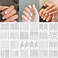 2000 Pieces French Tip Nail Guides French Nail Stickers Nail Art Tips Guides Self-Adhesive French Manicure Strips for Edge Auxiliary Stickers DIY Nail Stencil Tools (45 Design, 48 Sheets)